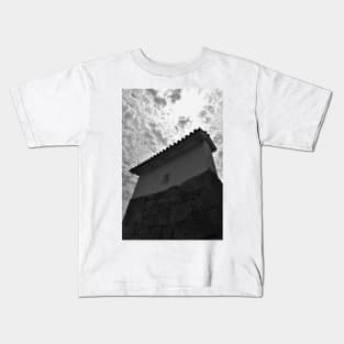 Himeji Castle Wall Detail, Japan Kids T-Shirt